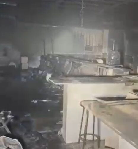 Incêndio destrói prédio de clínica médica no interior do RN — Foto: Reprodução