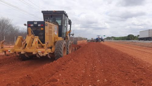 Obra de duplicação da BR-304, no Rio Grande do Norte — Foto: Carlos Costa/governo do RN/ARQUIVO