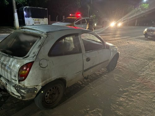 Carro foi apreendido em Extremoz, na Grande Natal — Foto: Divulgação/PMRN