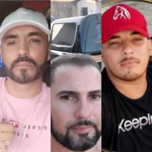 Roberto Moreira de Aquino; Francisco Edimar Gino da Silva; e Bruno Pinheiro Alves — Foto: Cedidas