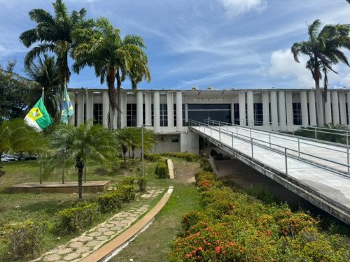 Governadoria do Rio Grande do Norte RN Centro Administrativo Natal prédio fachada frente sede — Foto: Sérgio Henrique Santos/Inter TV Cabugi