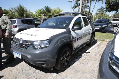 Carros blindados da polícia no RN — Foto: Sandro Menezes/governo do RN