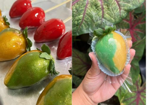 Morango do amor ganha versão verde e amarela e vira 'Morango do Hexa' — Foto: Reprodução