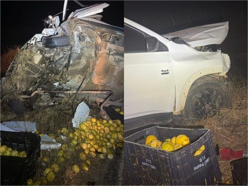 Acidente aconteceu entre Patu e Olho D'Água do Borges — Foto: Redes sociais