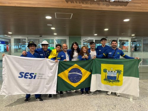 Equipe desembarcou em Natal nesta terça-feira (2) — Foto: Líria Paz/Sesi-RN