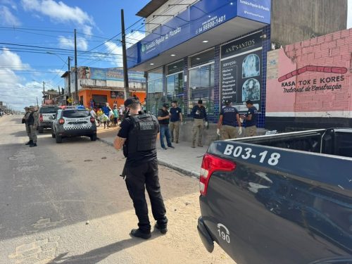Crime aconteceu no Mira Mangue, no bairro Planalto, na Zona Oeste de Natal — Foto: Sérgio Henrique Santos/Inter TV Cabugi