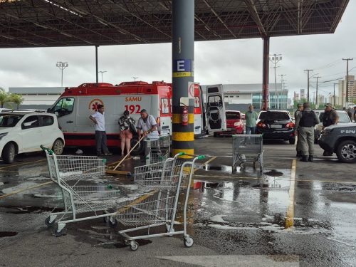 Crime aconteceu em supermercado em Natal — Foto: Elizama Cardoso/Inter TV Cabugi