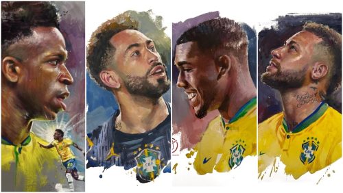 Artista utiliza guache e lápis de cor nas ilustrações — Foto: Reprodução/@fernandotravis