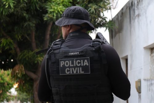 Mandado de prisão foi cumprido pela Polícia Civil com apoio da Polícia Militar e da Guarda Municipal. — Foto: Divulgação/Polícia Civil
