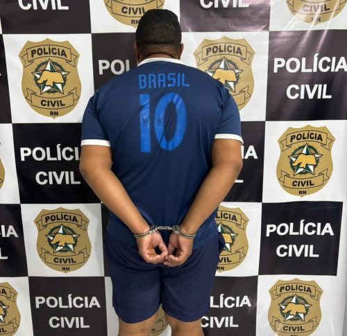 Homem foi capturado em Ceará-Mirim, na Grande Natal — Foto: PCRN/Divulgação
