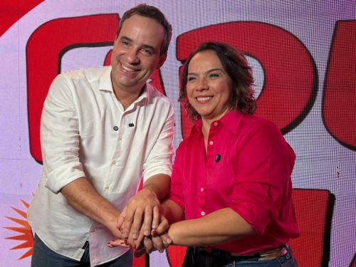 Cadu de Lula e Larissa Rosado — Foto: Reprodução