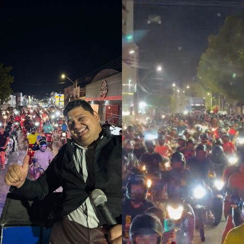 Influencer fez carreata em Mossoró — Foto: Divulgação