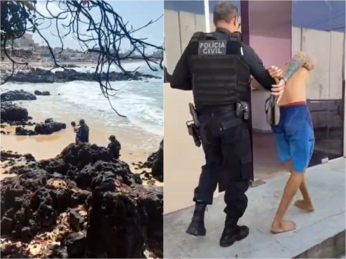 Prisão ocorreu na Praia dos Artistas, em Natal — Foto: PCRN/Divulgação
