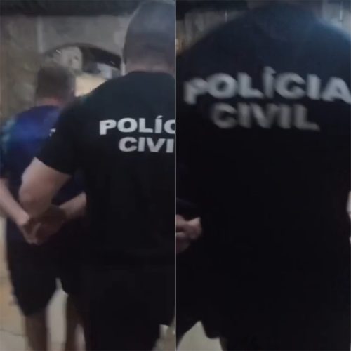 Suspeito foi preso em flagrante pela Polícia Civil — Foto: Reprodução