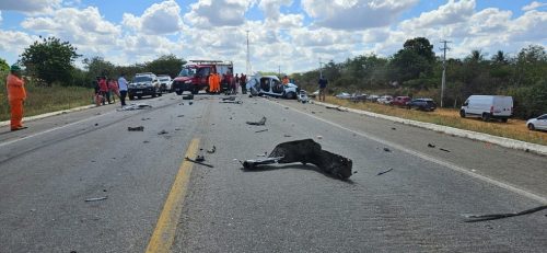 Acidente ocorreu na BR-304 — Foto: Antônio Dias/Inter TV Costa Branca